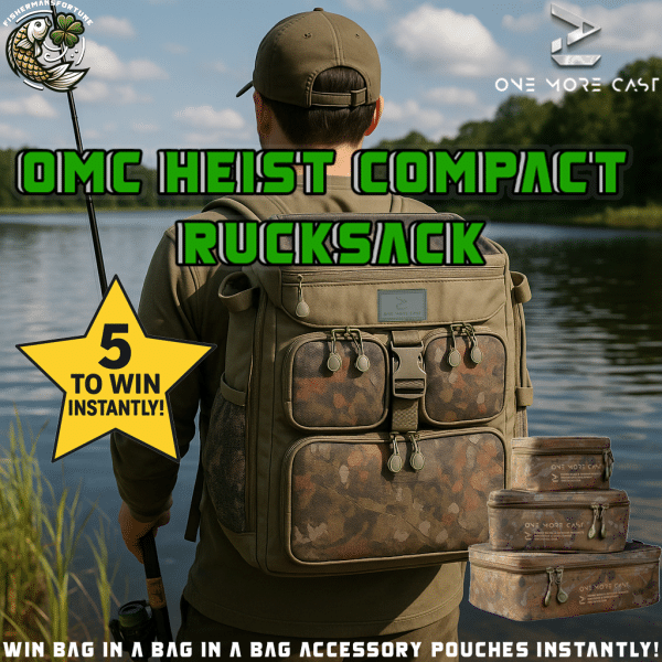 OMC Heist Compact Rucksack MAIN PRIZE + 5 TO WIN INSTANTLY + BAG IN A BAG IN A BAG INSTANT WINS